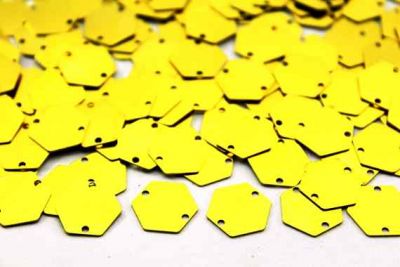 12x12 mm ALTIGEN DESENLİ TEK DELİK PUL, HAM PİRİNÇ #802H-TEK-DELİK - 2