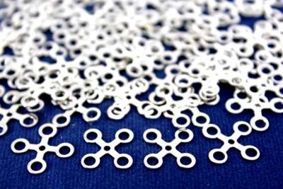 12x12 mm DESENLİ PUL, NİKEL KAPLAMA PİRİNÇ #155N - 2