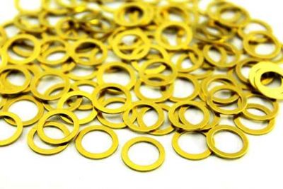 13 mm YUVARLAK DELİKSİZ PUL, HAM PİRİNÇ #545H - 2