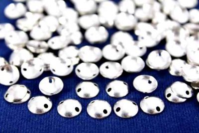 8 mm ÇİFT DELİK DERİN BOMBELİ, NİKEL KAPLAMA PİRİNÇ #840N - 2