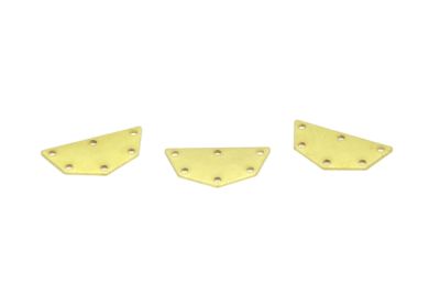 12x25 mm DESENLİ PUL, HAM PİRİNÇ #1444H - 2