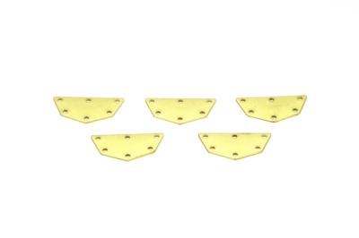 12x25 mm DESENLİ PUL, HAM PİRİNÇ #1444H - 4
