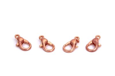 12x6 mm 502 PAPAĞAN KİLİT, ROSE KAPLAMA #176ROSE