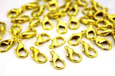 12x6 mm 502 PAPAĞAN KİLİT, SARI KAPLAMA #176SK - 2