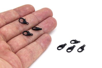 12x6 mm, 502 PAPAĞAN KİLİT, SİYAH BOYA KAPLAMA #176SB - 2