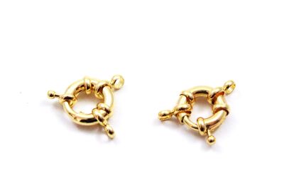 13 mm GEMİCİ DÜMEN KLİPS, ALTIN KAPLAMA - 3