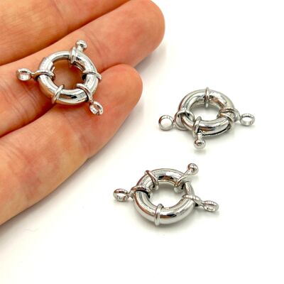 13 mm GEMİCİ DÜMEN KLİPS, RODYUM KAPLAMA - 1