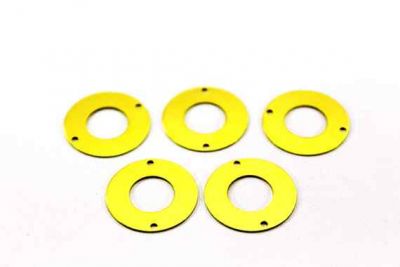 20 mm YUVARLAK İKİ DELİK PUL, HAM PİRİNÇ #510H - 2