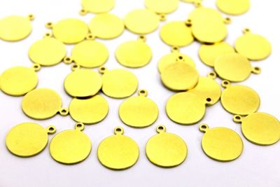 13 mm YUVARLAK KULPLU KALIN PUL, HAM PİRİNÇ #90H-KALIN - 2