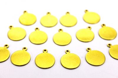 13 mm YUVARLAK KULPLU KALIN PUL, HAM PİRİNÇ #90H-KALIN - 3