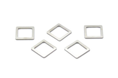 13x13 mm KALIN KARE PUL, NİKEL KAPLAMALI PİRİNÇ #1270N - 2