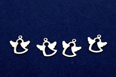 13x15 mm MELEK DESENLİ PUL, NİKEL KAPLAMALI PİRİNÇ #1567N - 2