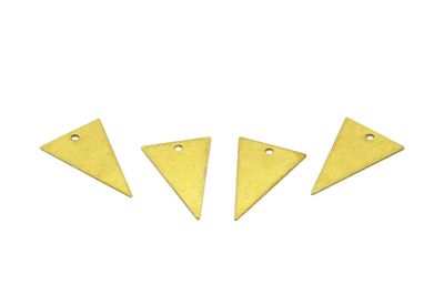 13x20 mm ÜÇGEN DESENLİ PUL, HAM PİRİNÇ #1586H - 2