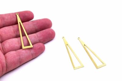 13x60 mm ÜÇGEN DESENLİ SALLANTI PUL, HAM PİRİNÇ #1667H - 2