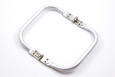 14 CM GİZLİ ÇANTA VE CÜZDAN BURSU, KÖŞELİ MODEL, ALÜMİNYUM RENK, KOD-38-14CM - 2