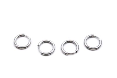 14 mm, ÇELİK KÜPE KANCASI, GÜMÜŞ RENK, 1. KALİTE KARARMAZ - 1