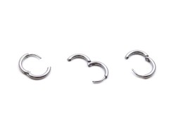 14 mm, ÇELİK KÜPE KANCASI, GÜMÜŞ RENK, 1. KALİTE KARARMAZ - 3