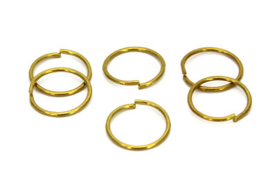 14 mm KALIN MONTAJ HALKASI, HAM PİRİNÇ #1267H - 2