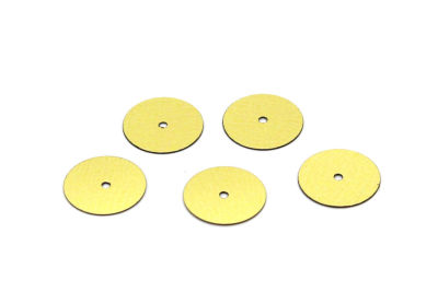 14 mm PLASTİK PUL PAYET, NAKIŞ PULU, DÖKME PUL, ORTADAN DELİK, ALTIN RENK - 2