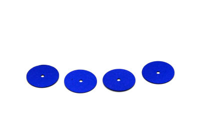 14 mm PLASTİK PUL PAYET, NAKIŞ PULU, DÖKME PUL, ORTADAN DELİK, MAVİ RENK - 2