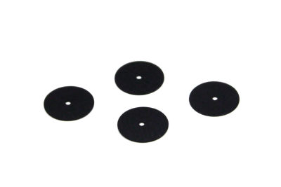 14 mm PLASTİK PUL PAYET, NAKIŞ PULU, DÖKME PUL, ORTADAN DELİK, SİYAH RENK - 2