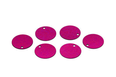 14 mm PLASTİK PUL PAYET, NAKIŞ PULU, DÖKME PUL, YAN DELİK, FUŞYA RENK - 2