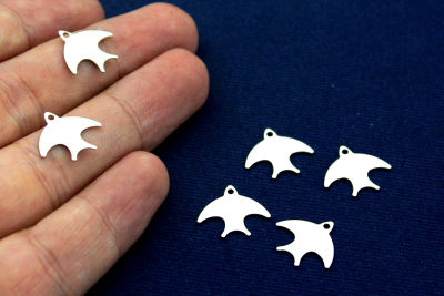 14x15 mm MARTI DESENLİ PUL, NİKEL KAPLAMALI PİRİNÇ #1305N - 2
