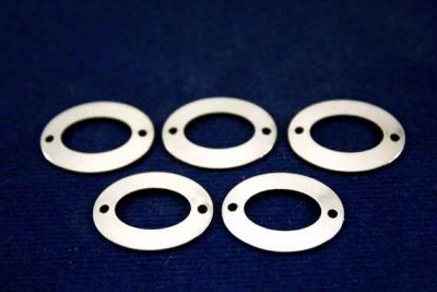 14x18 mm OVAL İKİ DELİK PUL, NİKEL KAPLAMA #422N - 2