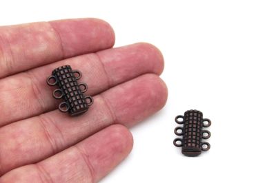 14x18 mm ÜÇLÜ MIKNATISLI KLİPS, BAKIR KAPLAMA - 2