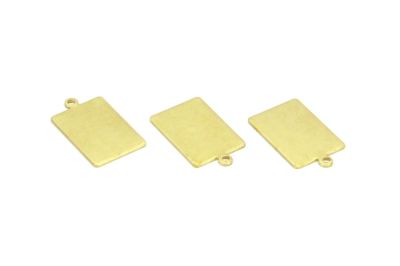 14x23 mm DİKDÖRTGEN DESENLİ PUL, HAM PİRİNÇ #1507H - 2
