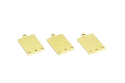 14x23 mm DİKDÖRTGEN DESENLİ PUL, HAM PİRİNÇ #1508H - 2