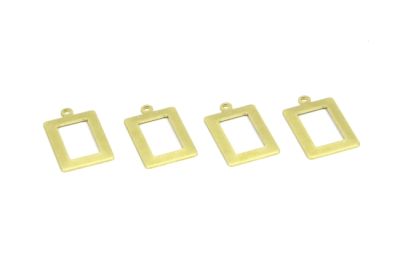 14x23 mm DİKDÖRTGEN DESENLİ PUL, HAM PİRİNÇ #1513H - 2