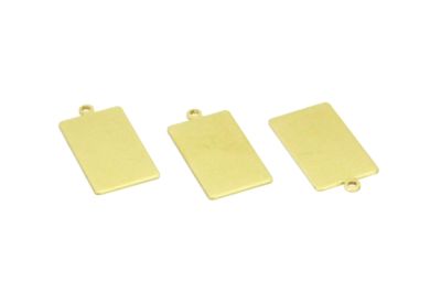 14x28 mm DİKDÖRTGEN DESENLİ PUL, HAM PİRİNÇ #1505H - 2