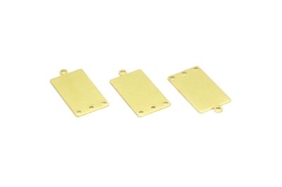 14x28 mm DİKDÖRTGEN DESENLİ PUL, HAM PİRİNÇ #1506H - 2