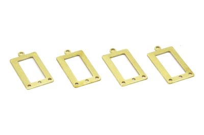 14x28 mm DİKDÖRTGEN DESENLİ PUL, HAM PİRİNÇ #1512H - 2