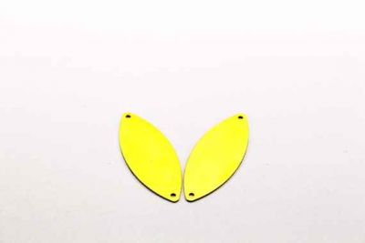 14x35 mm OVAL ÇİFT DELİKLİ PUL, HAM PİRİNÇ #26H-DÜZ-ÇİFT-DELİK - 3