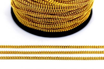 1.5 mm 2 SIRA TRAŞSIZ SARI TOP DORE ZİNCİR - 2