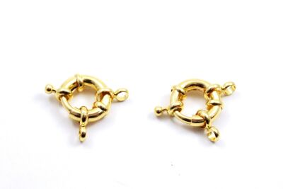 15 mm GEMİCİ DÜMEN KLİPS, ALTIN KAPLAMA - 2