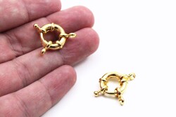 15 mm GEMİCİ DÜMEN KLİPS, ALTIN KAPLAMA - ERTÜRK