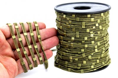 1.5 mm TRAŞLI ANTİK SARI TOP DORE ZİNCİR #SP145AS - 2