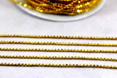 1.5 mm TRAŞLI FREE SARI TOP DORE ZİNCİR - 2