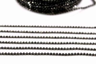 1.5 mm TRAŞLI FREE SİYAH TOP DORE ZİNCİR - 2
