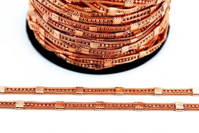 1.5 mm TRAŞLI ROSE TOP DORE ZİNCİR #SP145RS - 2
