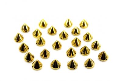 8 mm SİVRİ APOLET METALİZE, SARI KAPLAMA - 3