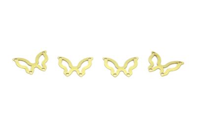 15x19 mm KELEBEK DESENLİ PUL, HAM PİRİNÇ #1518H - 2