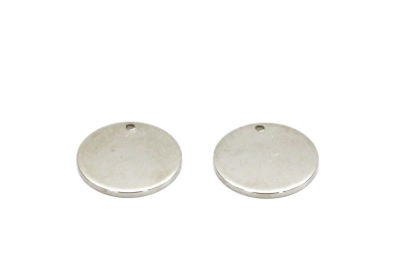 1.5x20 mm YUVARLAK TEK DELİK KALIN PUL, NİKEL KAPLAMALI PİRİNÇ #1284N - 2
