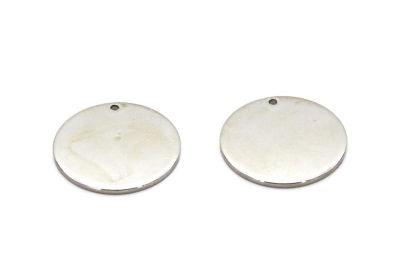 1.5x25 mm YUVARLAK TEK DELİK KALIN PUL, NİKEL KAPLAMALI PİRİNÇ #1281N - 2