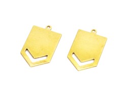 15x27 mm OK DESENLİ PUL, HAM PİRİNÇ #1720H - ERTÜRK