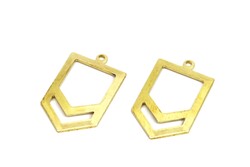 15x27 mm OK DESENLİ PUL, HAM PİRİNÇ #1723H - ERTÜRK