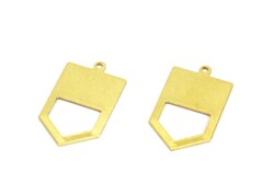 15x27 mm OK DESENLİ PUL, HAM PİRİNÇ #1726H - ERTÜRK